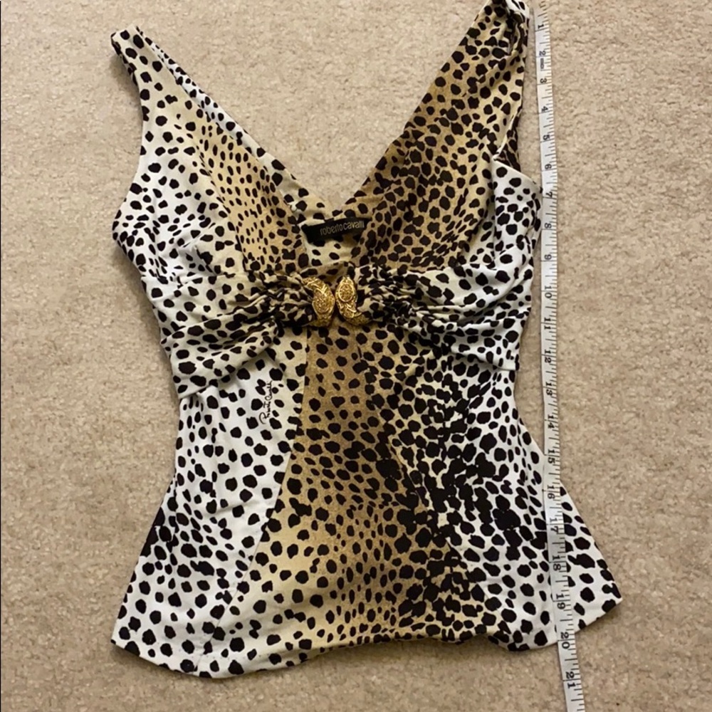 Roberto Cravalli animal print top